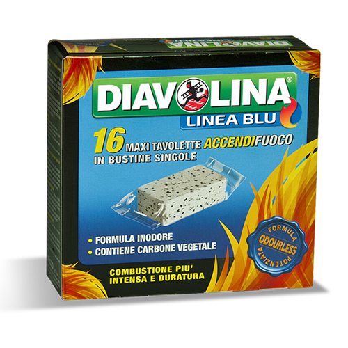 ACCENDIFUOCO 16 MAXI TAVOLETTE - DIAVOLINA SHOP