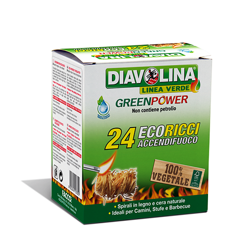 ACCENDIFUOCO ECOLOGICO 28PZ - DIAVOLINA SHOP