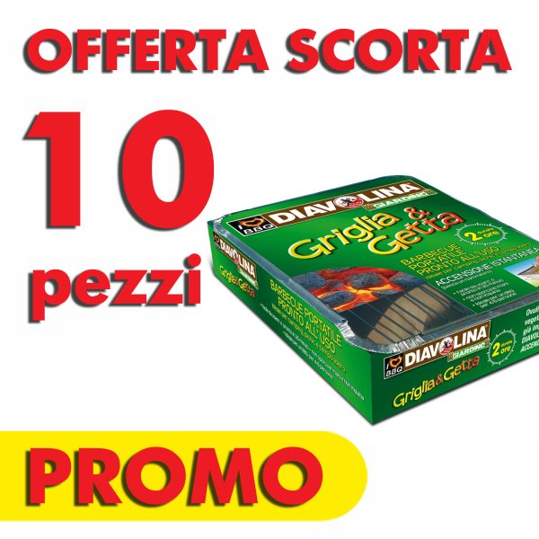 Promozione Barbecue Griglia & Getta