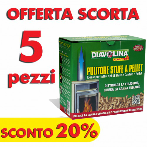 PROMOZIONE PELLET SPAZZACAMINO - DIAVOLINA SHOP