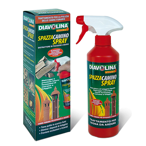 SPAZZACAMINO SPRAY - DIAVOLINA SHOP LINEA FUOCO